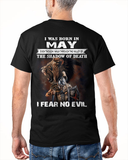 MAY - EVEN THOUGH I WALK THROUGH THE VALLEY T-Shirt For MAN - TRACY05 (SKU2606-168-05)