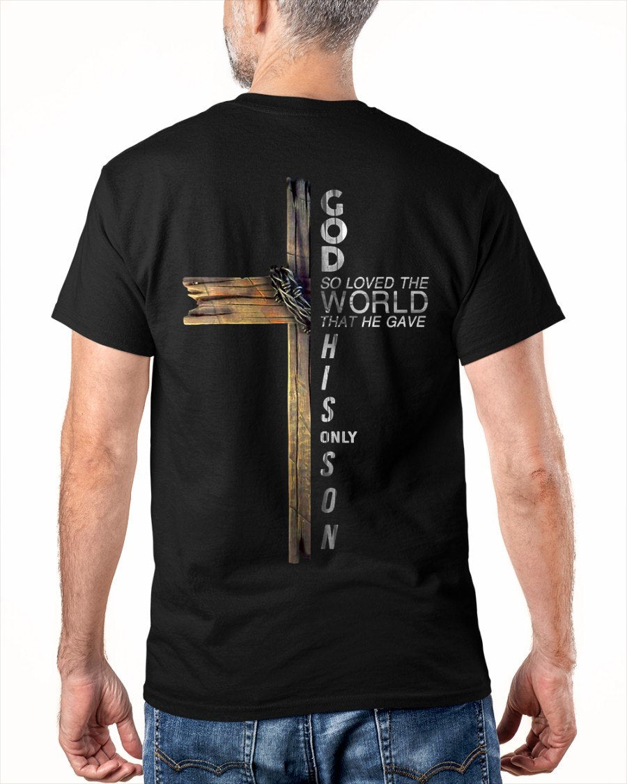 Son of God Jesus Christ Cross Christian 9 John 3 16 T-Shirt For MAN - TRACY00 (SKU-TRAN-180506)
