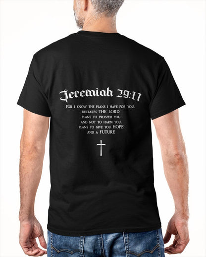 Jeremiah 2911 Christian Bible Verse Religious Back Design T-Shirt For MAN - TRACY00 (SKU-TRAN-180505)
