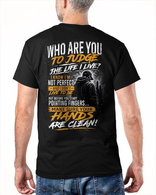 HANDS ARE CLEAN T-shirt For MAN - TRACY00 (SKU2605-305-00)