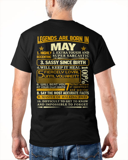 MAY - LEGENDS ARE BORN IN MAY For MAN - TRACY05 (SKU2605-242-05)