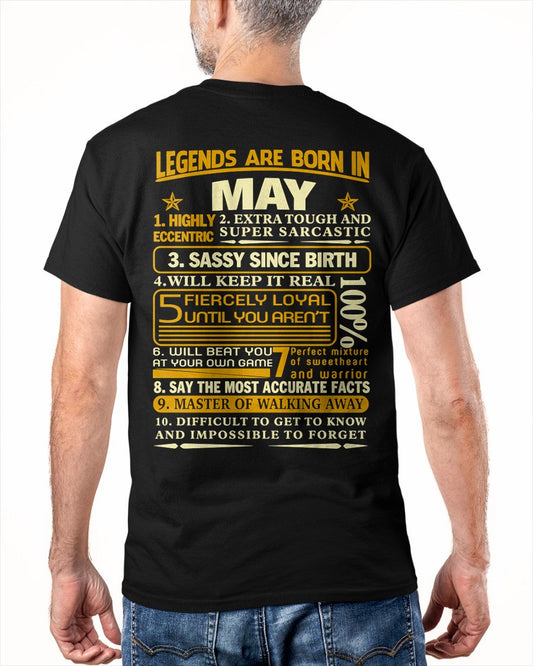 MAY - LEGENDS ARE BORN IN MAY For MAN - TRACY05 (SKU2605-242-05)