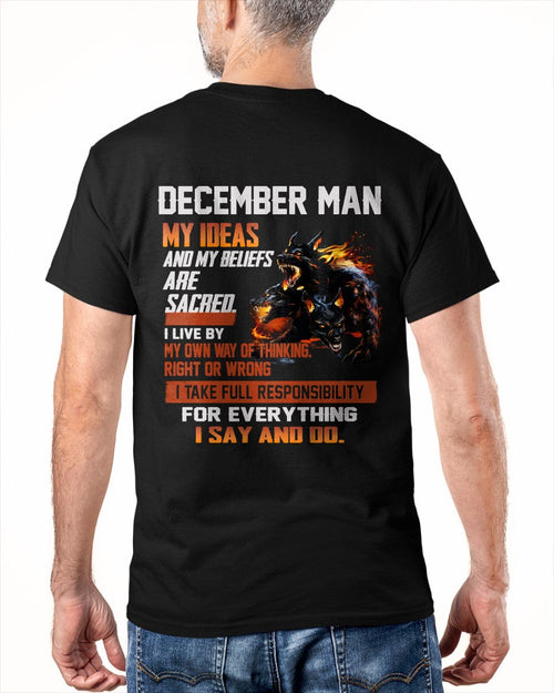 DECEMBER - "I SAY AND DO" T-shirt For MAN - TRACY12 (SKU2607-50-12)
