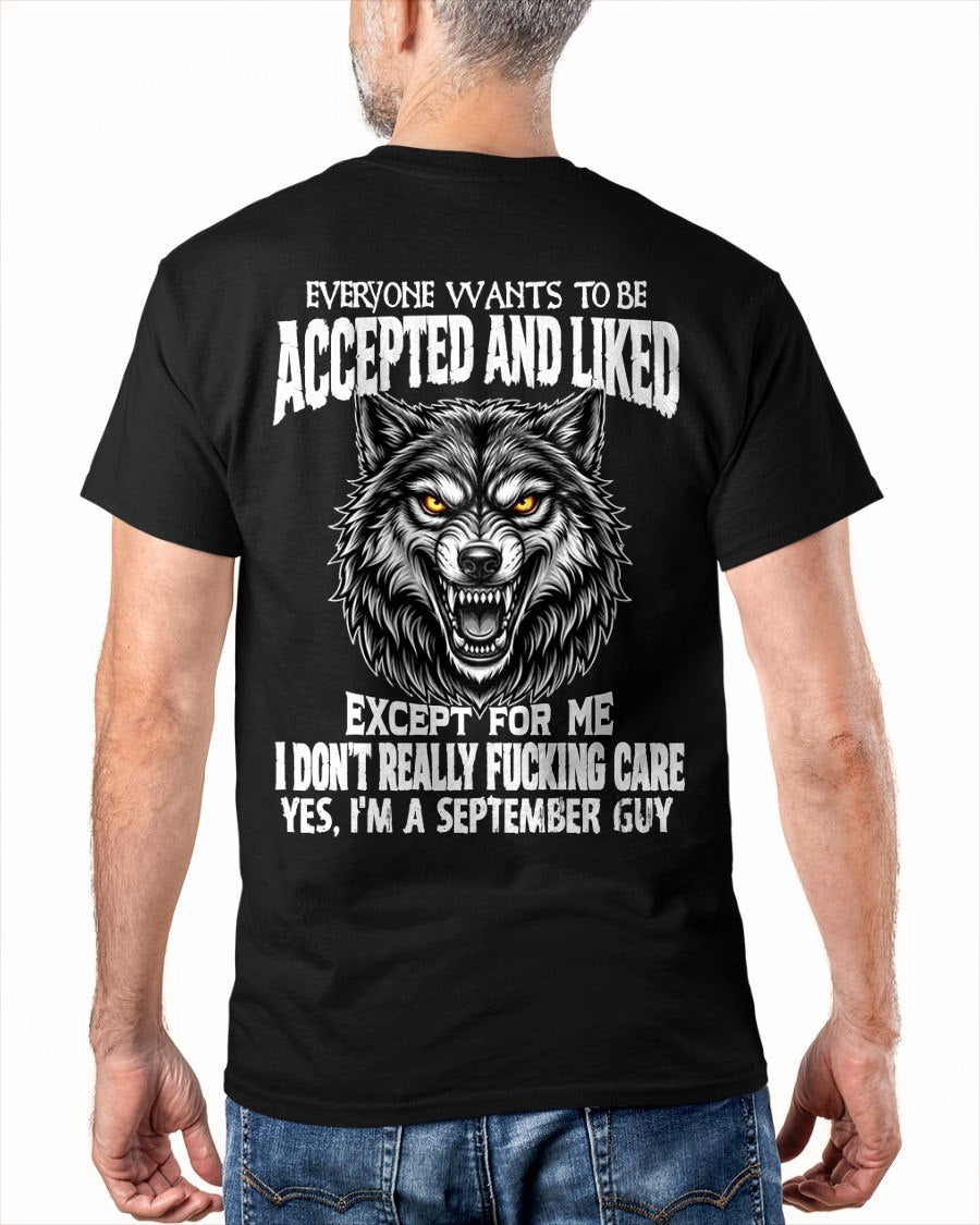 SEPTEMBER - "I DON'T CARE" T-shirt For MAN - TRACY09 (SKU2607-10-09)