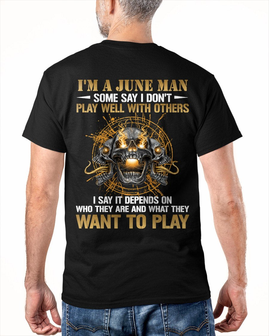 JUNE - DON'T PLAY WELL WITH OTHERS T-Shirt For MAN - TRACY06 (SKU2606-04-06)