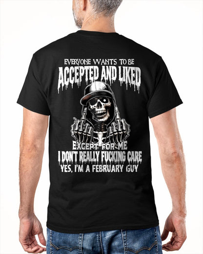 FEBRUARY - "I DON'T REALLY FUCKING CARE" T-shirt For MAN - TRACY02 (SKU2606-268-02)