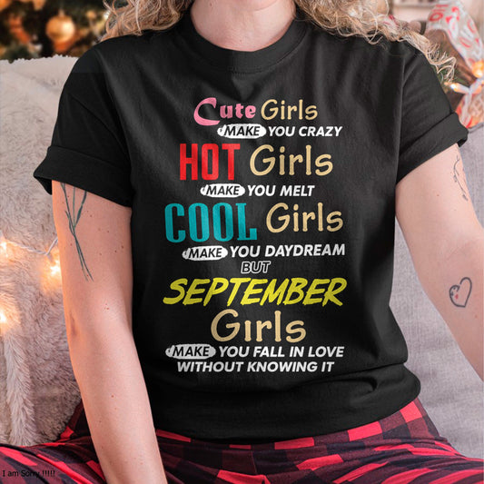 SEPTEMBER - CUTE GIRL T-Shirt For WOMAN - TRACY09 (SKU2607-252-09)
