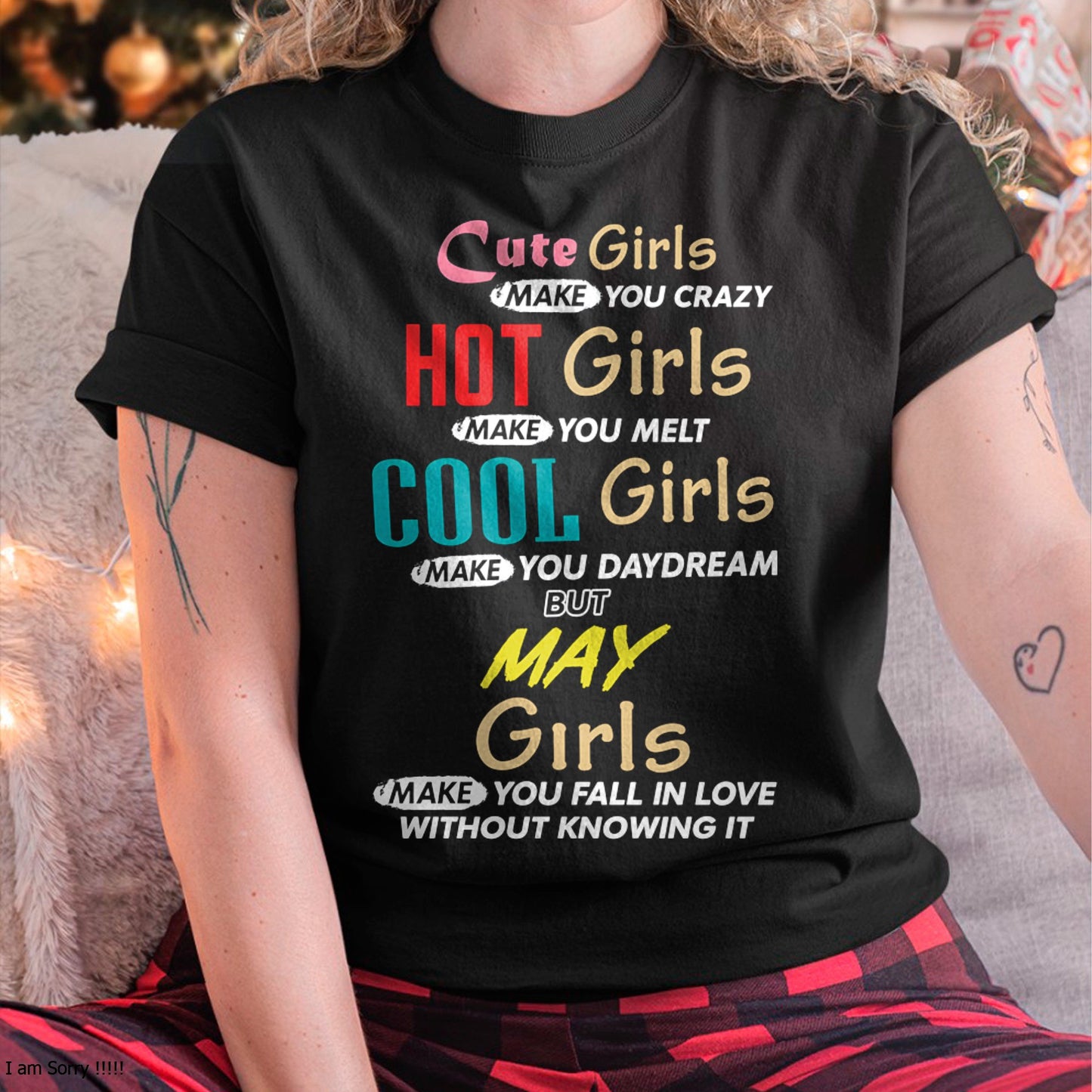 MAY - CUTE GIRL T-Shirt For WOMAN - TRACY05 (SKU2607-252-05)