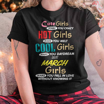 MARCH - CUTE GIRL T-Shirt For WOMAN - TRACY03 (SKU2607-252-03)