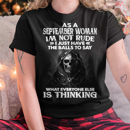 SEPTEMBER - I'M NOT RUDE T-Shirt For WOMAN - TRACY09 (SKU2605-430-09)