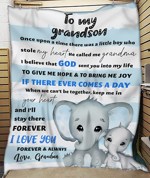 Special Gift For Your Grandson Blanket - From Grandma