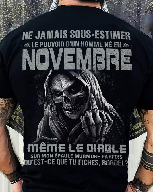 LE POUVOIR D’UN HOMME NÉ EN – T-SHIRT POUR HOMME – xuan11 (SKU08-61-11)