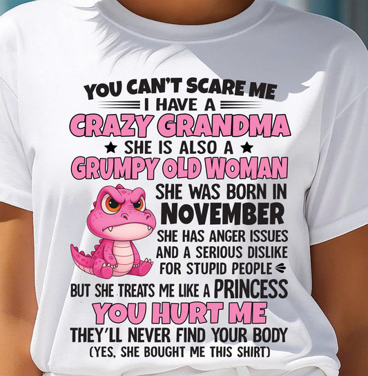 You Can’t Scare Me - Gift For Grandson And Granddaughter From Grandma - XUAN11 (SKU09-130-11)
