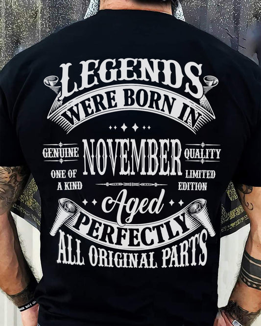 LEGENDS WERE BORN IN NOVEMBER - T-SHIRT FOR MAN - XUAN11 (SKU08-37-11)