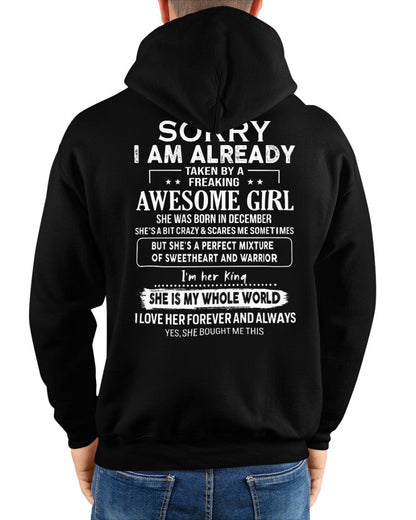 December - Awesome girl - Perfect gift for your boyfriend - (SKU04-86-12) - From Wife tracy12
