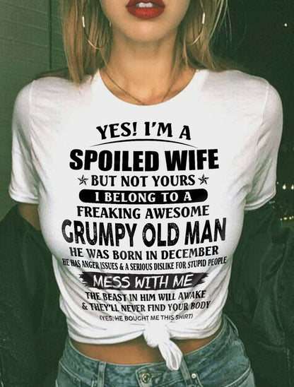 Grumpy Old Man December – Perfect gift for wife From Husband – tracy12 (SKU08-63-12)