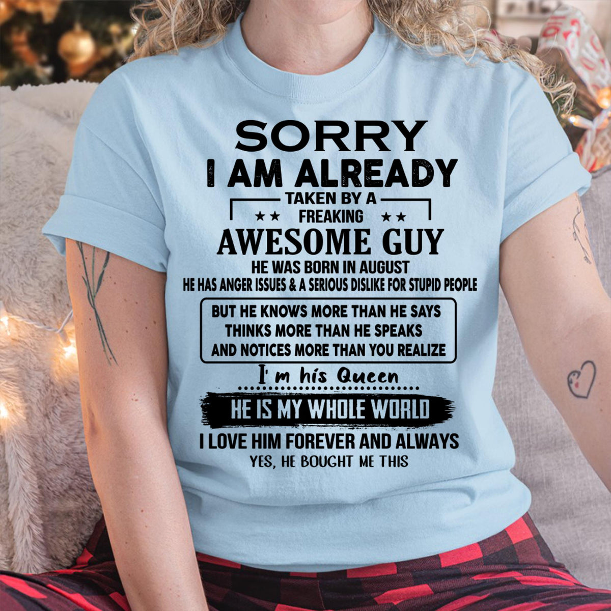 August - Awesome Guy - Perfect gift for your girlfriend or wife  From Husband - XUAN08 (SKUT08-11-08)