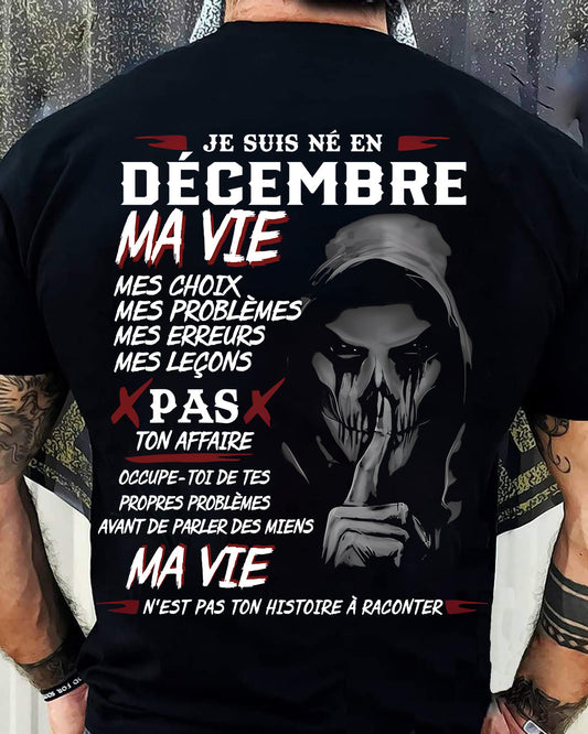 MA VIE – T-shirt pour homme – xuan12 (SKU12-269-12)