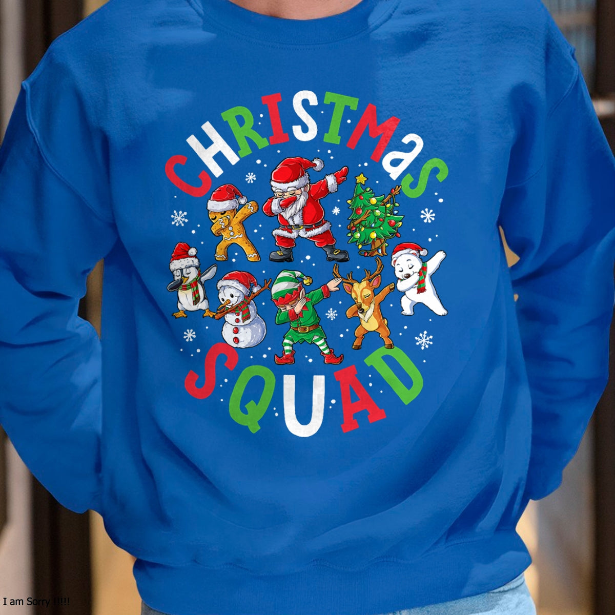 Christmas Squad Santa Dabbing Elf Family Matching Pajamas T-Shirt - Christmas Unisex T-Shirt/Hoodie/Sweatshirt - HNDS00 (SKU2606-92)