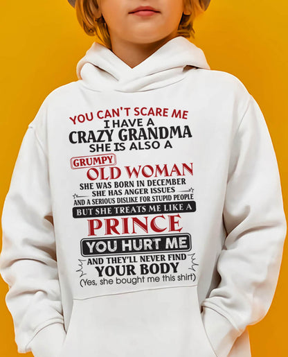 December – You Can’t Scare Me I Have A Crazy Grandma – Gift For Grandson And Granddaughter From Grandma – XUAN12 (SKU11-41-12)