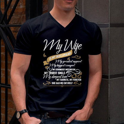 I Love My Wife T Shirt, My Wife is My Best Friend T Shirt From WIFE - TRACY00 (SKU-TRAN-1305015)