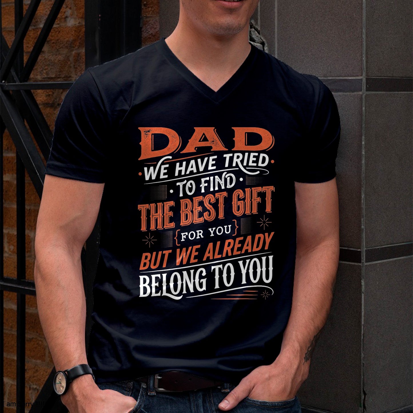 Fathers Day Shirt from Daughters Sons Wife Kids for Daddy T-Shirt From DAUGHTER OR SON - TRACY00 (SKU-TRAN-120514)