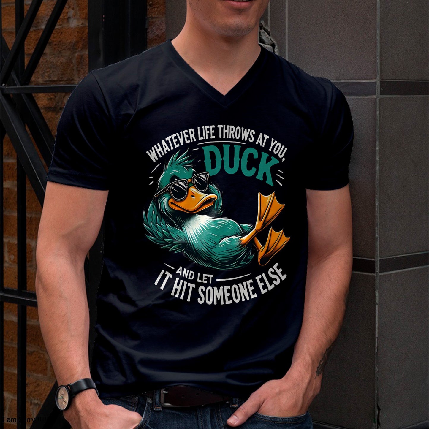Funny Duck Graphic Tees Men Women Teens Funny Quote Gift T-Shirt For MAN - TRACY00 (SKU-TRAN-120504)