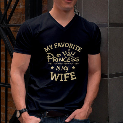 Favorite Princess is My Wife Funny T-Shirt From WIFE - TRACY00 (SKU-TRAN-130508)