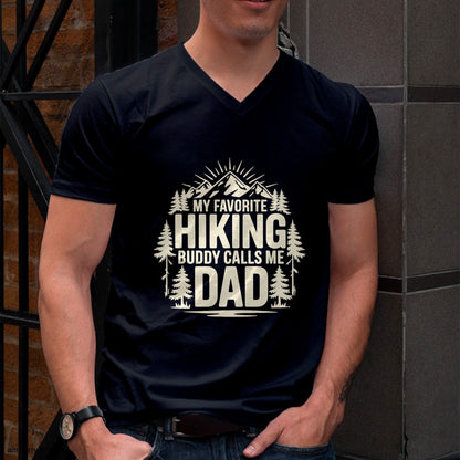 My Favorite Hiking Buddy Calls Me Dad T-Shirt For MAN - TRACY00 (SKU-TRAN-120508)