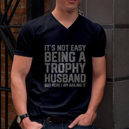 Vintage Funny Wedding Anniversary Design For Husband Mens T-Shirt From WIFE - TRACY00 (SKU-TRAN-1305019)