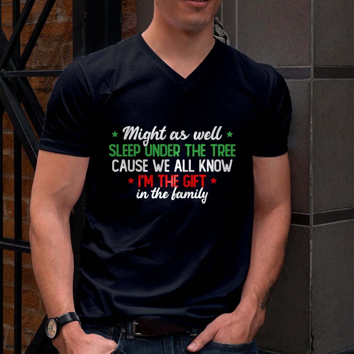 Christmas Humor Men Women Favorite Person Funny Christmas T-Shirt - Christmas Unisex T-Shirt/Hoodie/Sweatshirt - HNDS00 (SKU2604-301)