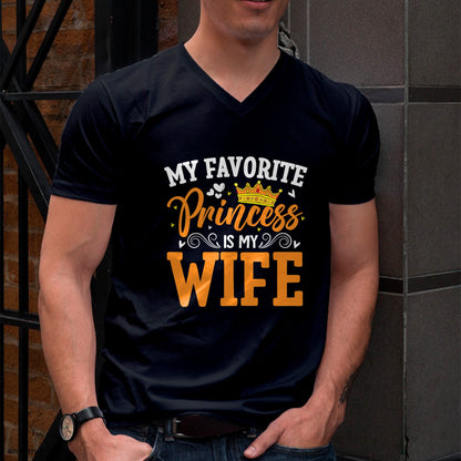 Funny My Favorite Princess Is My Wife Husband Mens T-Shirt From WIFE - TRACY00 (SKU-TRAN-1305011)