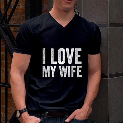 I Love My Wife Marriage Gifts for Husband T-Shirt From WIFE - TRACY00 (SKU-TRAN-1305014)