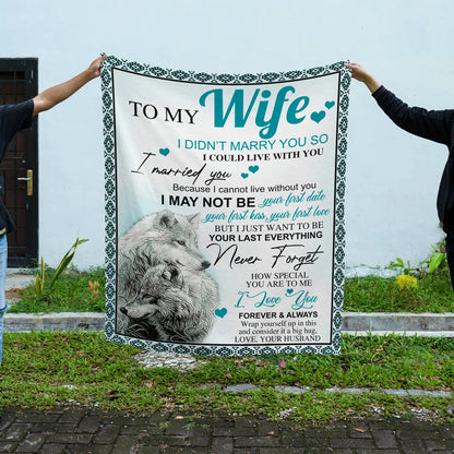Special Blanket Gift For Your  Wife - From Husband