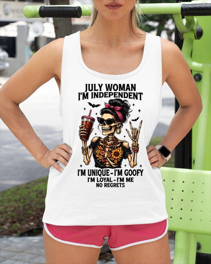 JULY - I'M UNIQUE GOOFY LOYAL For WOMAN T-Shirt - TRACY07 (SKU2606-33-07)