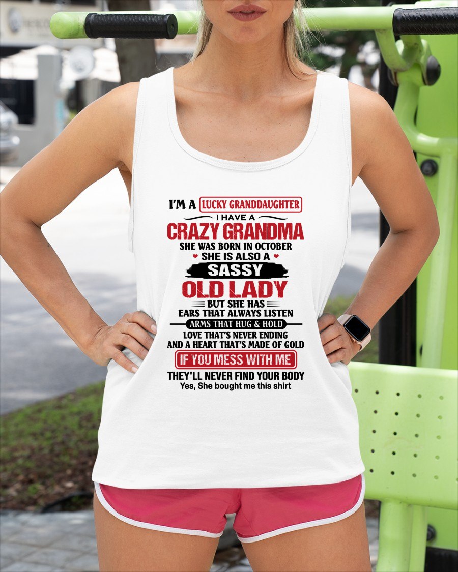 OCTOBER - LUCKY GRANDDAUGHTER HAVE A GRANDMA From GRANDMA - TRACY10 (SKU2608-146-10)