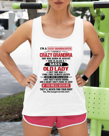 AUGUST - LUCKY GRANDDAUGHTER HAVE A GRANDMA From GRANDMA - TRACY08 (SKU2608-146-08)