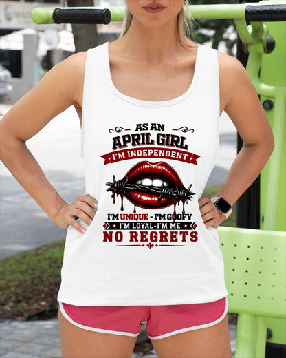 APRIL - I'M UNIQUE GOOFY LOYAL For WOMAN T-Shirt - TRACY04 (SKU2608-478-04)