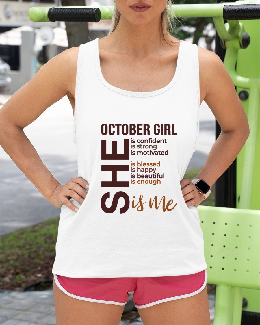 October - T-shirt For Woman Born In October - TRACY10 (SKU2605-04-10)