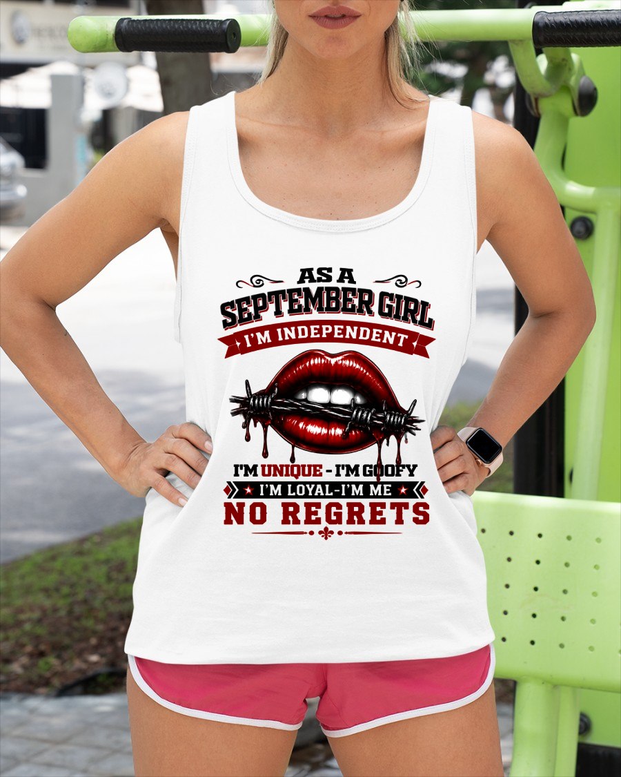 SEPTEMBER - I'M UNIQUE GOOFY LOYAL For WOMAN T-Shirt - TRACY09 (SKU2608-478-09)