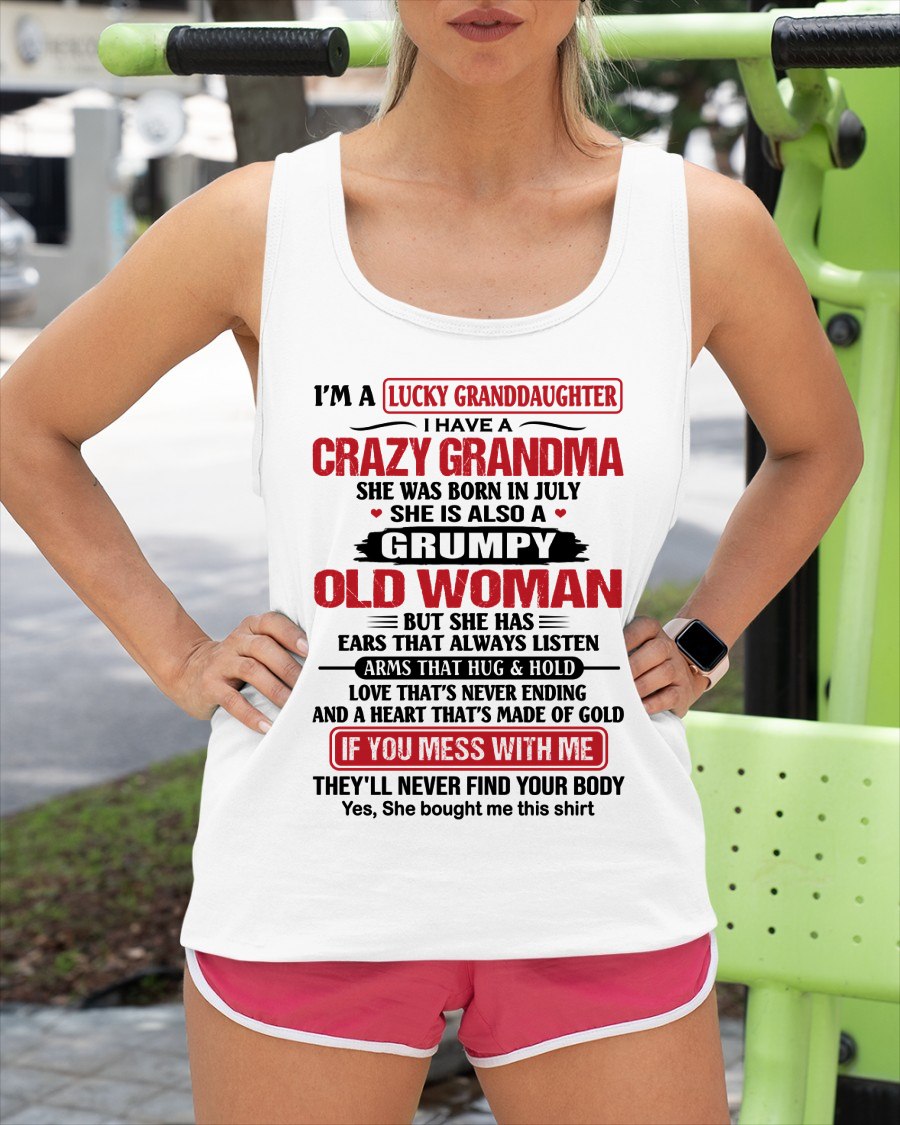 JULY - LUCKY GRANDDAUGHTER HAVE A GRANDMA From GRANDMA - TRACY07 (SKU2609-25-07)