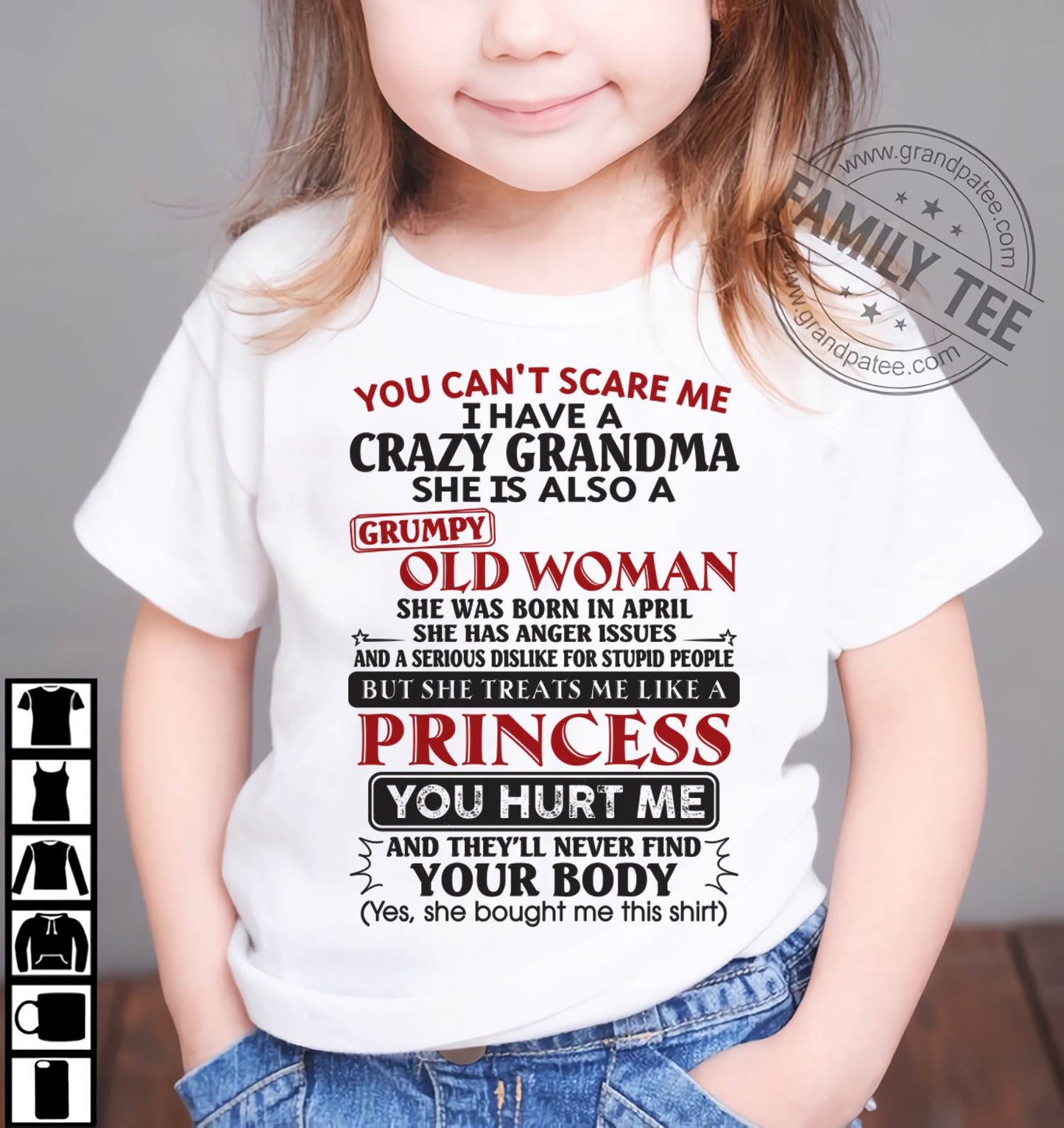 April - You Can't Scare Me - Gift For Grandson And Granddaughter From Grandma - XUAN04 (SKU10-76-04)