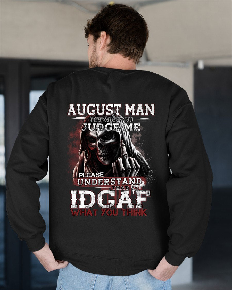 AUGUST - BEFORE YOU JUDGE ME T-shirt For MAN - TRACY08 (SKU2605-275-08)