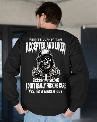 MARCH - "I DON'T REALLY FUCKING CARE" T-shirt For MAN - TRACY03 (SKU2606-268-03)