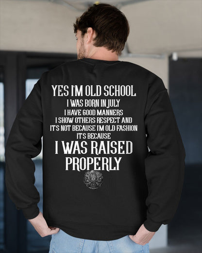 JULY - I WAS RAISED PROPERLY T-Shirt For MAN - TRACY07 (SKU2606-184-07)