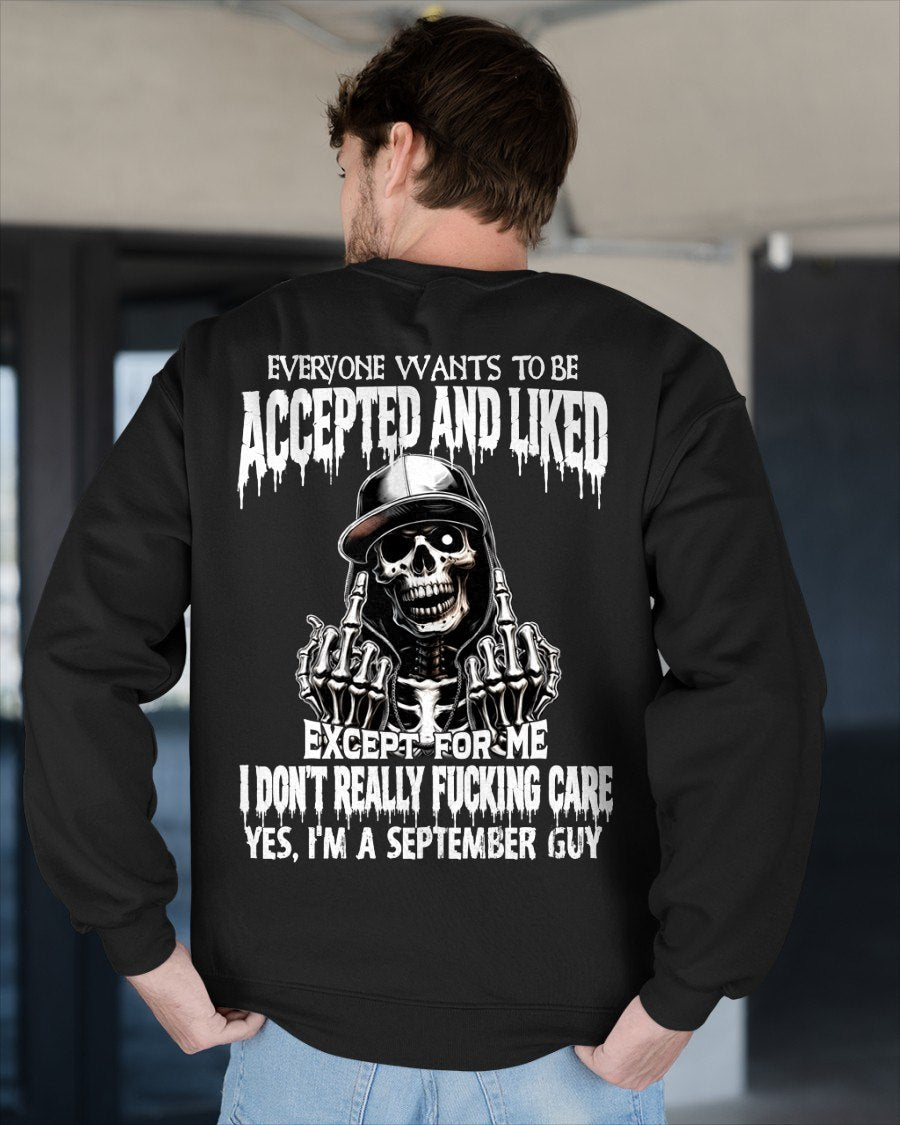 SEPTEMBER - "I DON'T REALLY FUCKING CARE" T-shirt For MAN - TRACY09 (SKU2606-268-09)