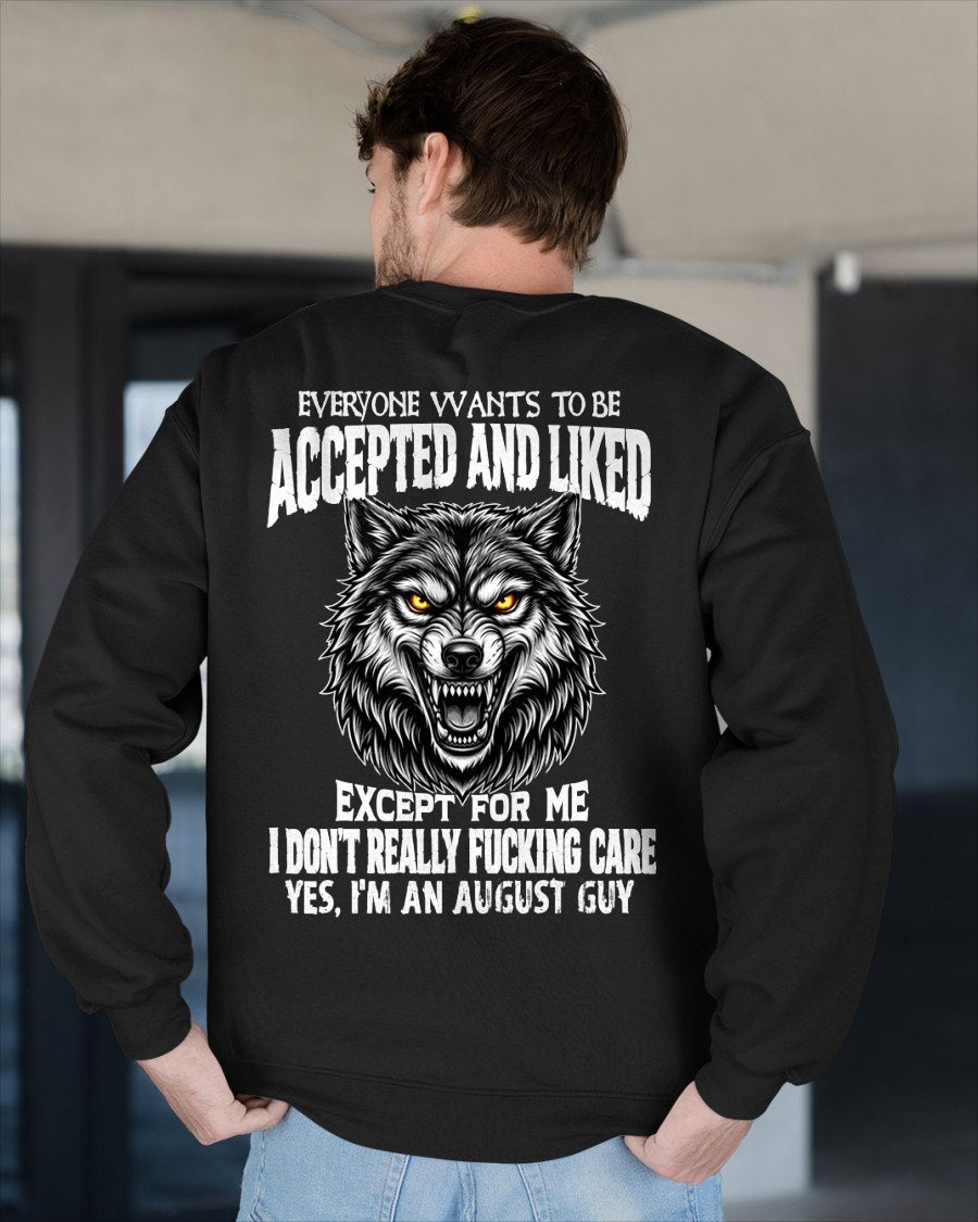 AUGUST - "I DON'T CARE" T-shirt For MAN - TRACY08 (SKU2607-10-08)