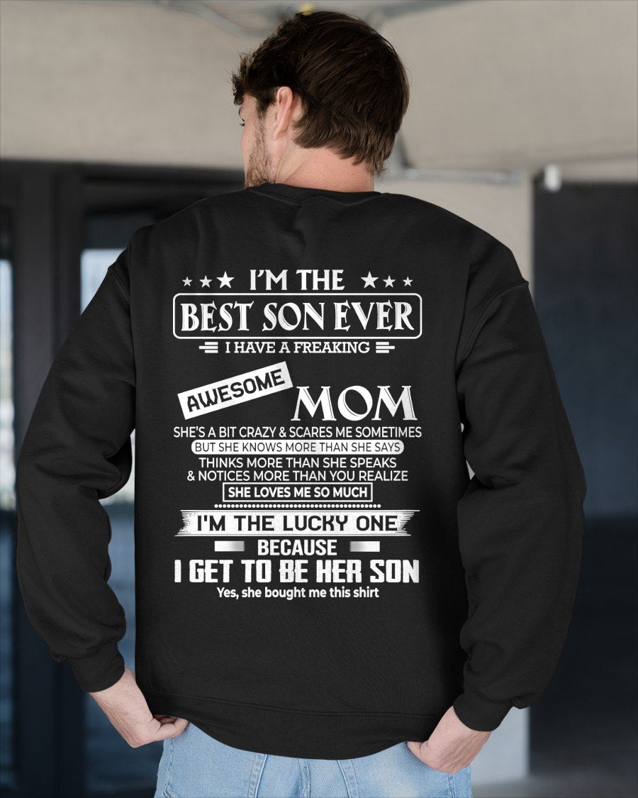 I'm a best son ever T-shirt From MOM - TRACY00 (SKU2605-232-00)