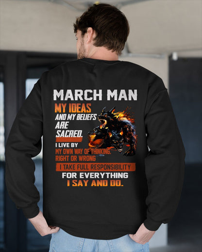 MARCH - "I SAY AND DO" T-shirt For MAN - TRACY03 (SKU2607-50-03)