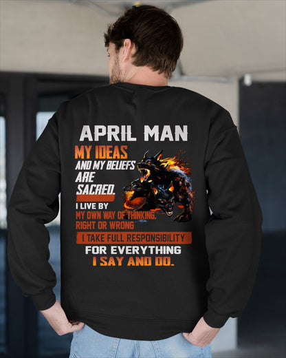 APRIL - "I SAY AND DO" T-shirt For MAN - TRACY04 (SKU2607-50-04)